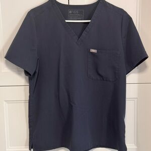 Figs Navy Blue Scrub Top & Jogger Pants